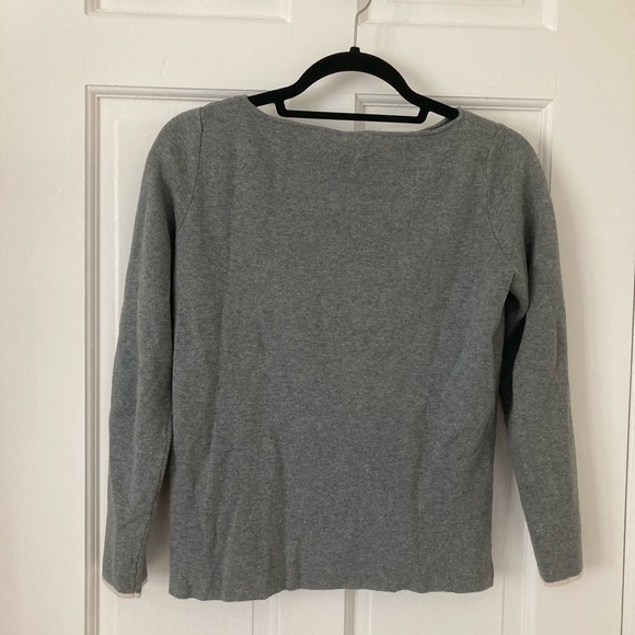 Gap boatneck sweater in grey. Size Small - Picture 3 of 3